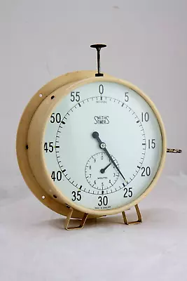 Large Vintage SMITHS Timer Clock Vintage  100% Working Wall/desk/darkroom/lab • £79