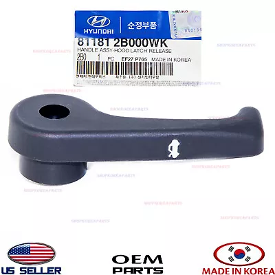$16.29 • Buy Genuine HOOD LATCH RELEASE HANDLE ⭐OEM⭐ HYUNDAI KIA *See Compatibility