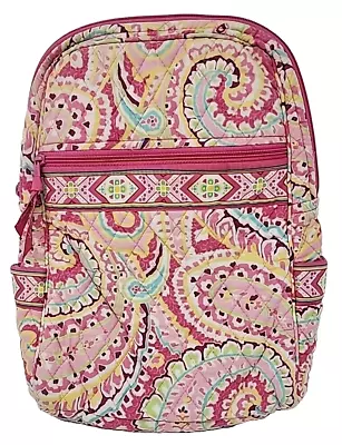 Vera Bradley Small Pink Paisley Print Backpack • $30