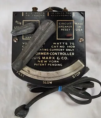 Vintage Marx Model 1409 Transformer - 75 Watt 115V - VG Tested • $27.88