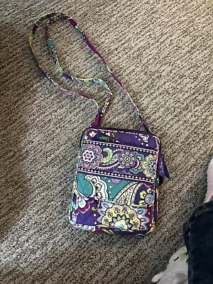 Vera Bradley Plum Crazy Cross Body Bag Purse - Retired Pattern • $15