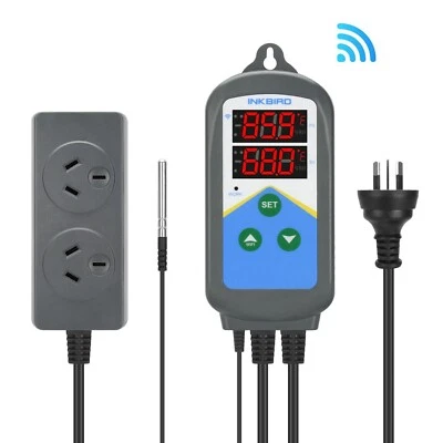 $69.99 • Buy Inkbird ITC-306 Wifi Thermostat Temperature Controller Timer Heating Free App AU