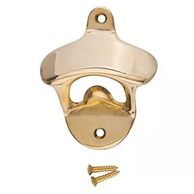 Cast Brass Classic Bottle Opener Wall Mounted | Vintage Bar Accessories For T... • $19.31