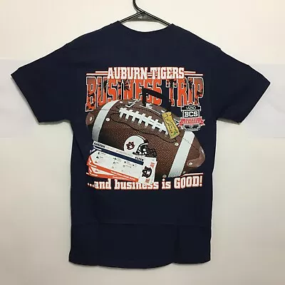 Auburn Tigers T-Shirt 2014 BCS National Championship Game Tee Color Navy - New • $7.99