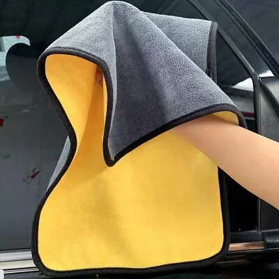 Car Microfiber Cleaning Cloth Towel No-Scratch Rag Car Polishing Detailing Clean • $6.99