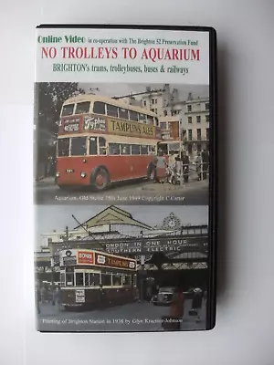 £4.95 • Buy VHS Tram Bus Trolleybus Video - No Trolleys To Aquarium Brighton