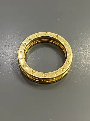 £695 • Buy BVLGARI Authentic Solid Rose Gold B.Zero1 Ring - Size Q/57 - 18K (HALLMARK- 750)