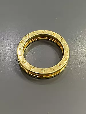 £695 • Buy BVLGARI Authentic Solid Rose Gold B.Zero1 Ring - Size Q/57 - 18K (HALLMARK- 750)