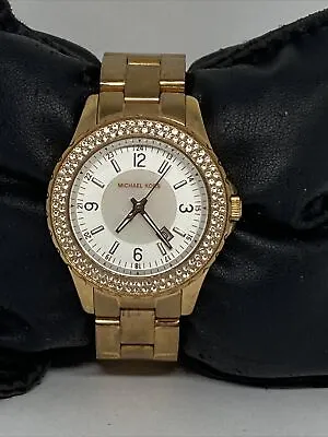 Michael Kors Madison Glitz MK5403 Women StainlessSteel Analog Quartz Watch UC843 • $59.99