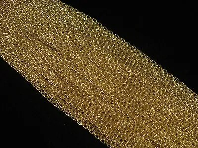 $3.90 • Buy 1m Chain Gold 2mm Fine Jewelry Jewellery Making DIY Necklace FREE POSTAGE