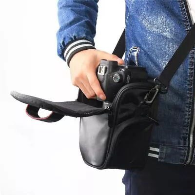 SLR DSLR Camera Shoulder Bag Waist Case For Nikon Canon EOS Sony Lens Waterproof • $12.34