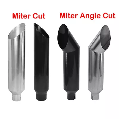 4''/5''Inlet 7''/8''Outlet 36 Long Miter Angle Cut Diesel Smoker Exhaust Stack • $69.99