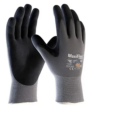 ATG MaxiFlex Ultimate Gloves ADAPT 42-874B Nitrile Coated Comfort Work 2 PAIRS • £8.89