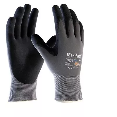 MaxiFlex Ultimate Gloves ATG ADAPT 42-874B Nitrile Palm Coated Max Comfort Work • £4.89