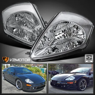 Clear Fits 2000-2005 Mitsubishi Eclipse Headlights Head Lamps Left+Right Pair • $87.38