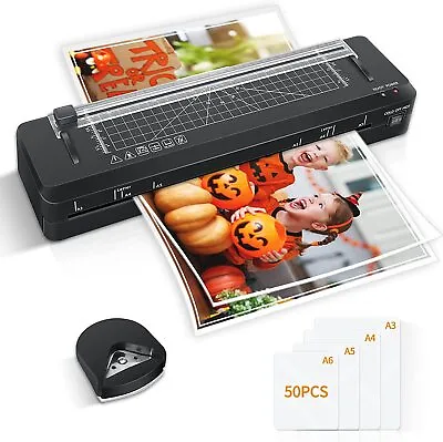 A3 Laminator With 50 Laminating Pouches Build In Paper Trimmer +Corner Rounder • $35.99