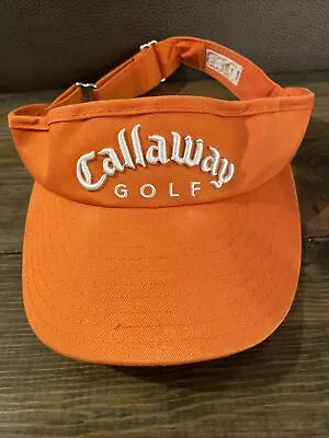 Callaway NewEra Unisex FT-3 Sun Visor HX Tour Adjustable Back Golf Hat Orange • $9.99