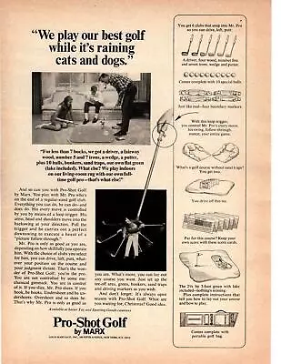 £9.84 • Buy 1967 Pro-Shot Golf By Marx Mr. Pro Dad Kids Tobacco Pipe Living Room Print Ad