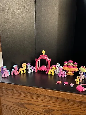 Lot Of My Little Pony Ponyville Sharing Sweets & Swing Along Sets + 6 Ponies Etc • $20