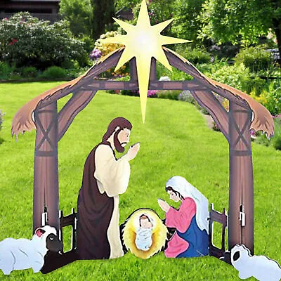 Outdoor Nativity Scene Holy Family Nativity Set Yard Sign Christmas Decoration • $9.56