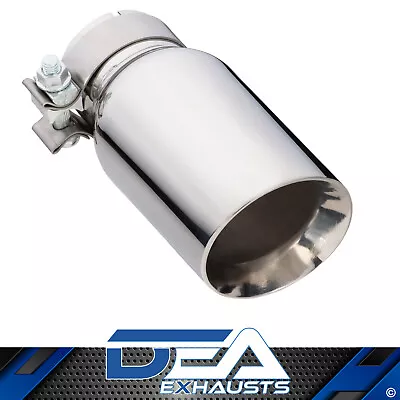 Exhaust Tip Angle Cut Inner Cone 2.5  In - 89mm Out 8  Long 304 Stainless • $90