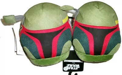 Star Wars Boba Fett Slippers Disney Bioworld Adult Size Large L 10/11 MSRP 40 • $19.99