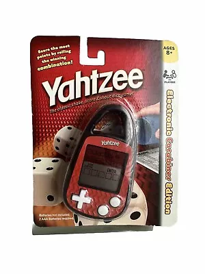 YAHTZEE Handheld ELECTRONIC Game Clip-on Dice Die Carabiner Hasbro Basic Fun NEW • $14.95