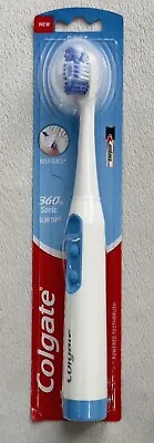 Colgate Battery 360 Sonic Floss Tip Soft Toothbrush Blue/White • £7.95