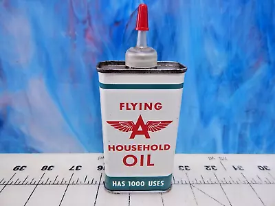 Flying A Gasoline UN-OPENED Top Household Oil Can Handy Oiler Tin 4oz Tidewater • $169