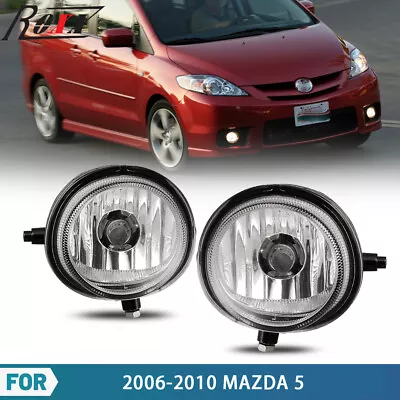For 06-11 Mazda MX-5/ 13-15 CX-5 Fog Lights Bumper Driving Lamps Clear Lens PAIR • $39.99