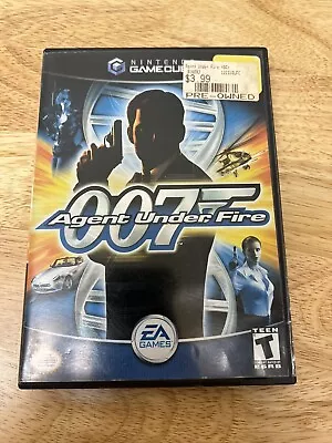 NINTENDO GAMECUBE 007 AGENT UNDER FIRE No Manual  TESTED Free Shipping! • $15.99