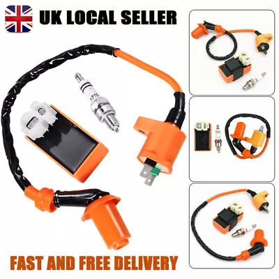 Racing Ignition Coil Spark Plug CDI Box Set For GY6/50cc/125cc/150cc Scooter ATV • £9.99