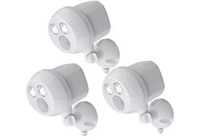 FREE SHIP! NIB Mr. Beams Battery Powered LED With Motion Sensor White 3-Pack • $38