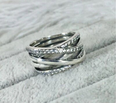 £19.99 • Buy New Genuine Pandora Ale S925 Sparkling And Polished Women Ring Gift With Pouch