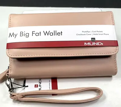 Mundi /My Big Fat Wallet/MARSHMALLOW PINK Smooth Card & Picture Pockets/ Reg $44 • $21.75