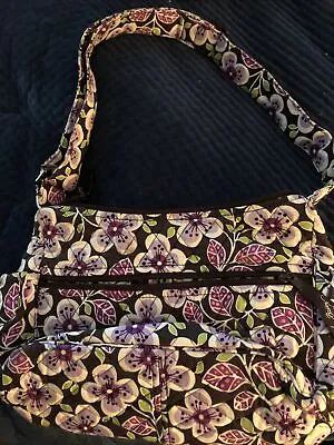 Vera Bradley Plum Petals Purple Flower Purse Bag • $15.99