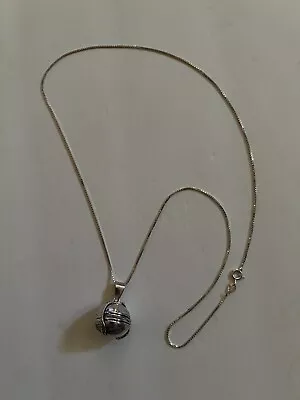 6 Photo Orb Ball Sterling Silver 925 Pendant Picture Folding Locket 24” Necklace • $69.99