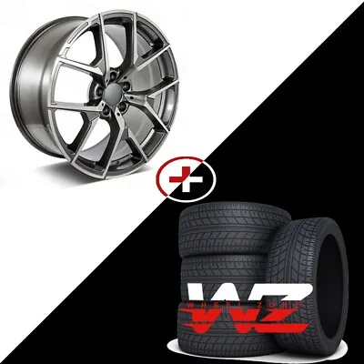 20  Machined Gunmetel Wheels W/Tires Fits Mercedes E250 E350 E550 S500S550 • $1449