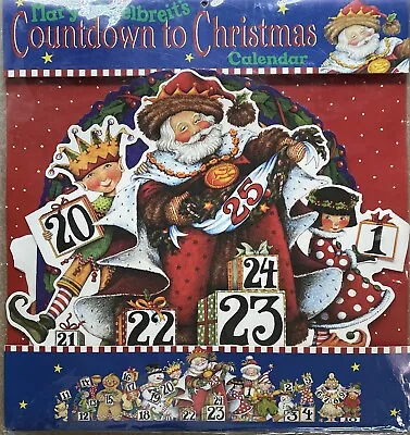 VTG 1995 Mary Engelbreit Countdown To Christmas Advent Calendar 40 X11  NEW! • $24.95