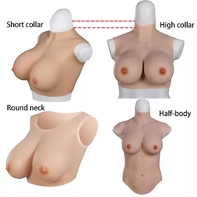 Silicone Breast Forms Breastplates Crossdresser Drag Queen Fake Boobs CDEG Cup • $94.90