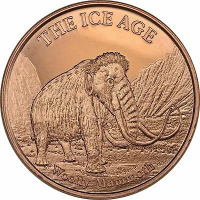 1 Oz Copper Round - Woolly Mammoth • $2.75