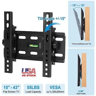 $19.14 • Buy Universal Wall Mount TV Bracket Hanger Holder For 15 19 34 39 40 43  Flat TV US