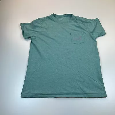 Vineyard Vines Shirt Adult Medium Green Pocket Crew Neck Whale Preppy • $6.99