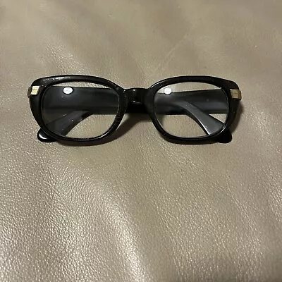 Vintage Metzler German Thick Black Frames Eyeglasses Frame 140 • $19.99