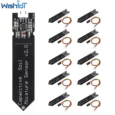 10PCS Capacitive Soil Moisture Sensor Module Corrosion Resistant W/Gravity V1.2 • $12.99