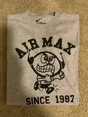 Vintage Nike Air Max 1987 Tee Shirt Size Large Grey Air Max Dude • $55