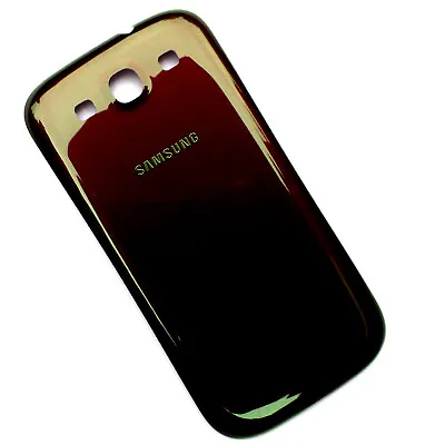Samsung Galaxy S3 Rear Battery Cover Brown Back Housing GT-i9300 Genuine • £5.99