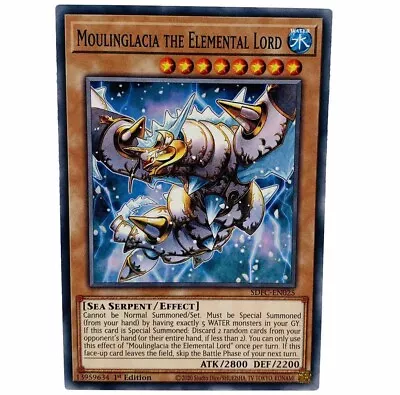 YUGIOH Moulinglacia The Elemental Lord SDFC-EN025 Common 1st Edition NM-MINT • $1.23