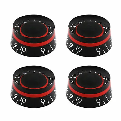 $14.99 • Buy Red Black LP Electric Guitar Speed Control Knobs Volume Tone For USA Les Paul