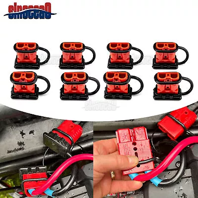 4-8Pcs 50A 12V Auto Car Battery Quick Connect Disconnect Plug Winch Connector • $12.99